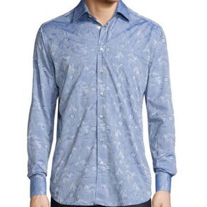 Etro Shirt Mermaid Jacquard Button Down Medium